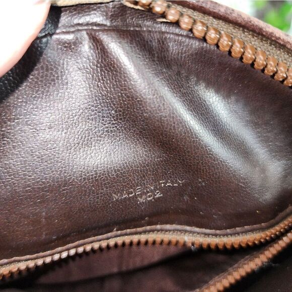 Authentic CELINE C Sulky Pattern Shoulder Bag Beige/Brown - Picture 15 of 17